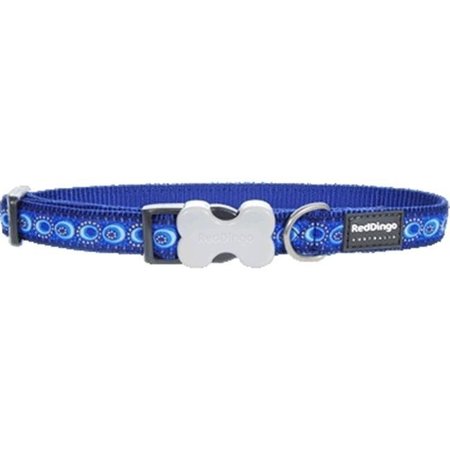 RED DINGO Red Dingo DC-CO-DB-SM Dog Collar Design Cosmos Dark Blue; Small DC-CO-DB-SM